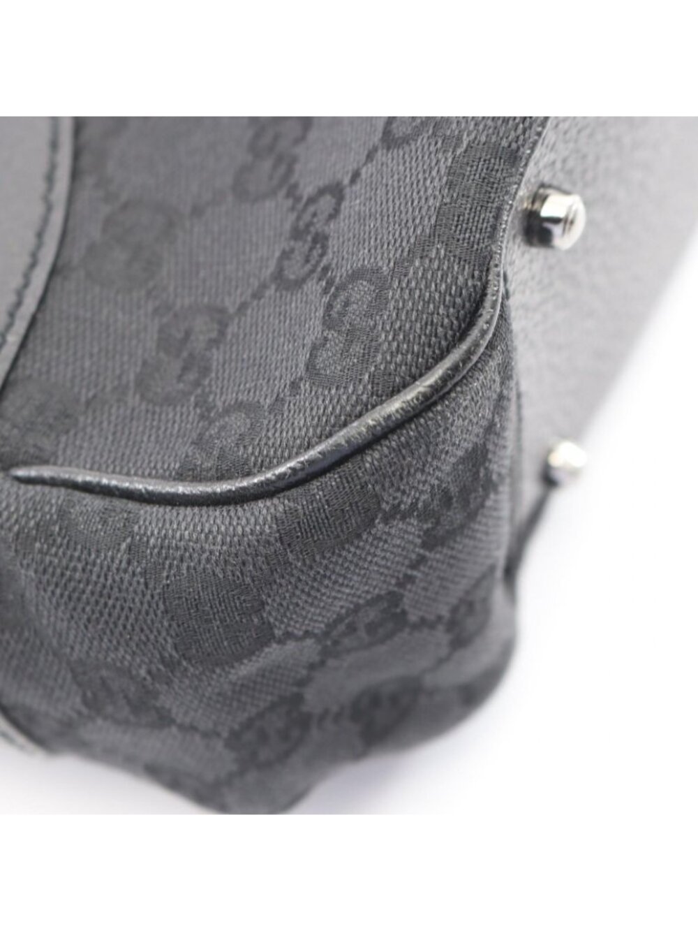 Gucci Handbag GG Canvas Black Tote - Picture 5 of 8